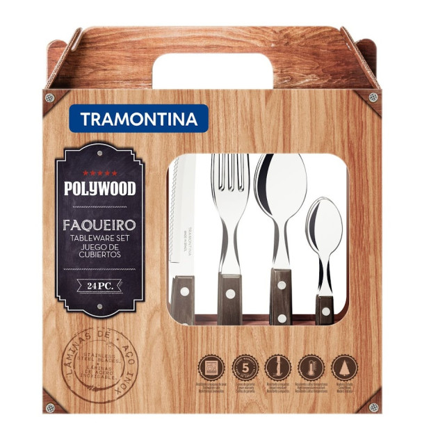 Ménagère en Inox et Technobois Ménagère en Inox et Technobois