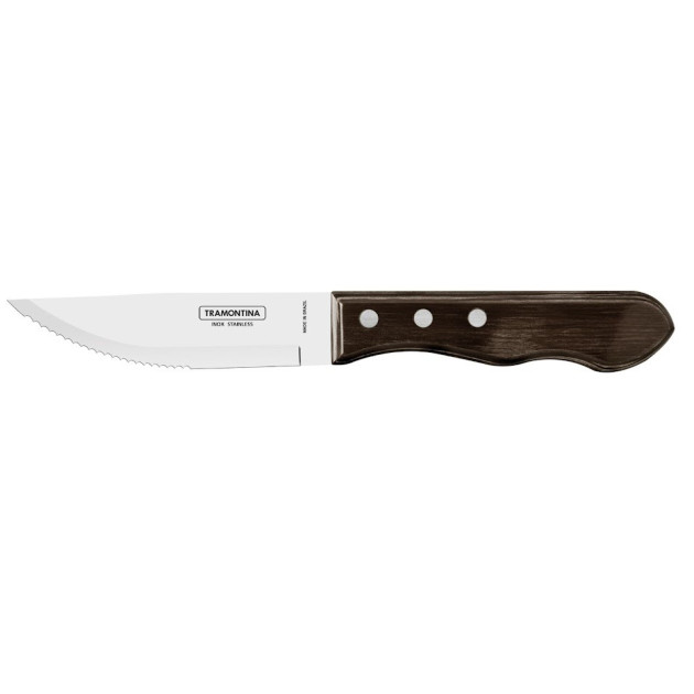 Couteau à Steak Jumbo Marron 25 cm Inox et Technobois Tramontina