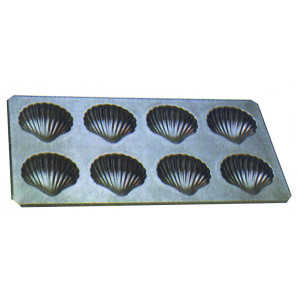 Plaque 8 Coques de 6,5 cm anti-adhésive Plaque 8 Coques de 6,5 cm anti-adhésive