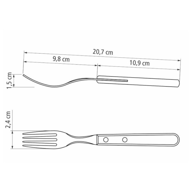 Fourchette avec Manche en Bois Fourchette avec Manche en Bois