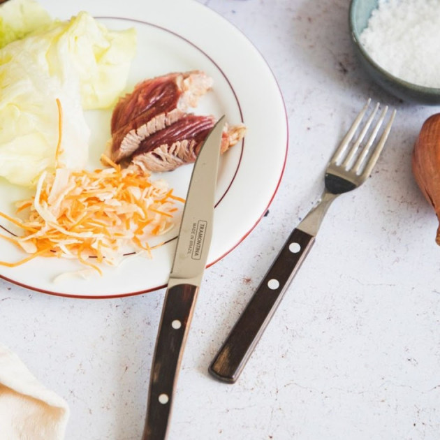 Couteau Lame Crantée