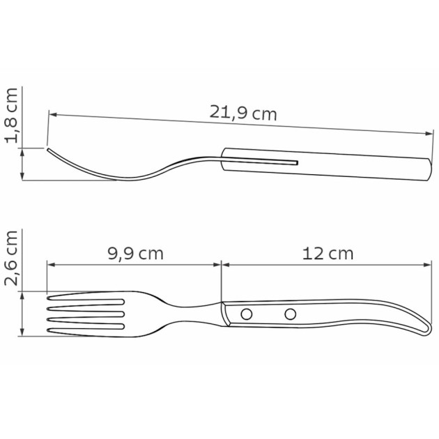 Fourchette avec Manche en Bois