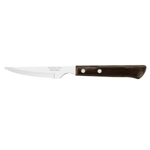 Couteau à Steak Dentelé Spanish Marron 22 cm Inox et Technobois Tramontina Couteau à Steak Dentelé Spanish Marron 22 cm Inox et Technobois Tramontina