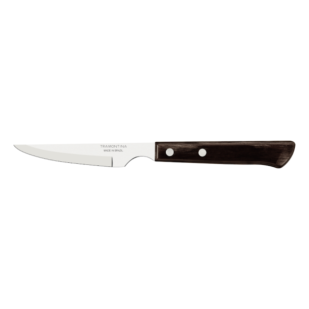Couteau à Steak Lisse Spanish Marron 22 cm Inox et Technobois Tramontina