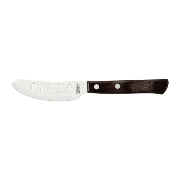 Couteau à Pizza Marron Foncé 21 cm Inox et Technobois Tramontina
