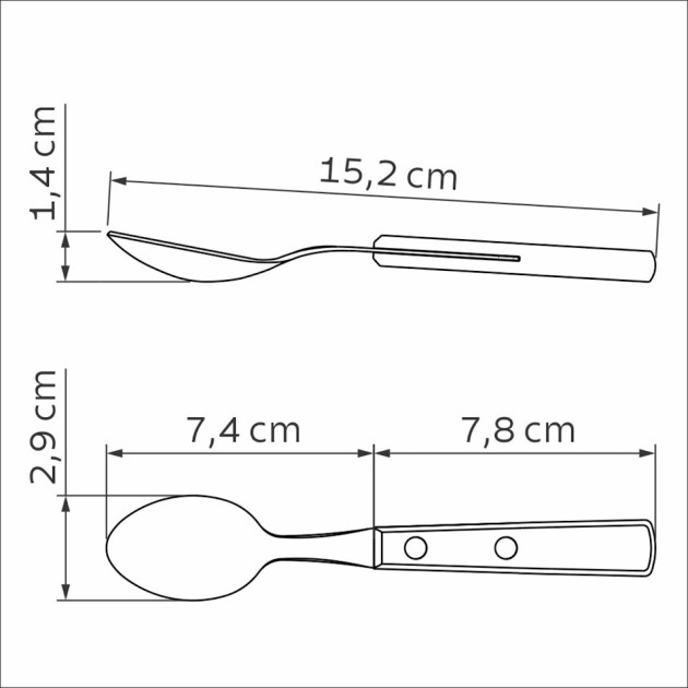 Cuillère en Inox et Bois Cuillère en Inox et Bois