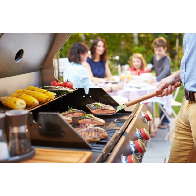 Set Barbecue en Inox et Bois Set Barbecue en Inox et Bois