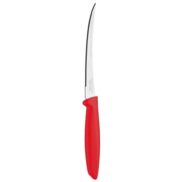 Couteau à Tomates 13 cm Rouge Inox Plenus Tramontina