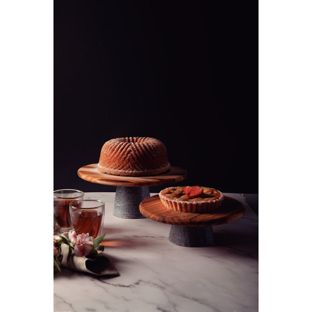 Plateau Rond en Bois pour Gâteau Plateau Rond en Bois pour Gâteau