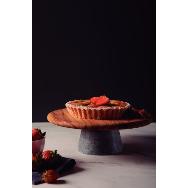 Présentoir à Gâteau en Bois 26 cm Présentoir à Gâteau en Bois 26 cm