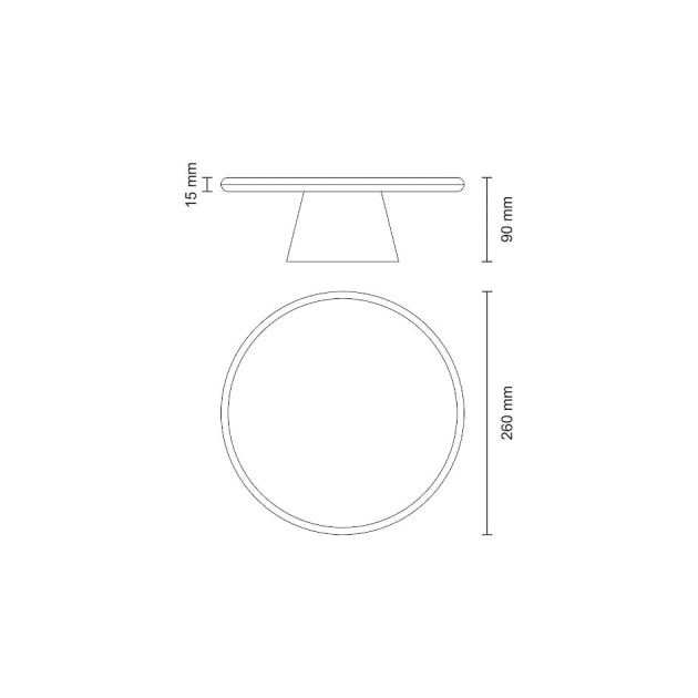 Dimension Présentoir Rond en Bois Tramontina Dimension Présentoir Rond en Bois Tramontina