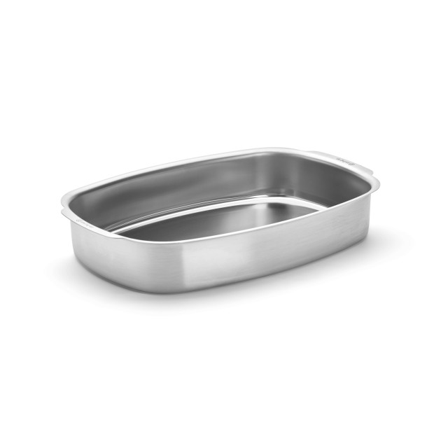 Plat à Four Rectangulaire en Inox 42,2 x 28,3 cm De Buyer