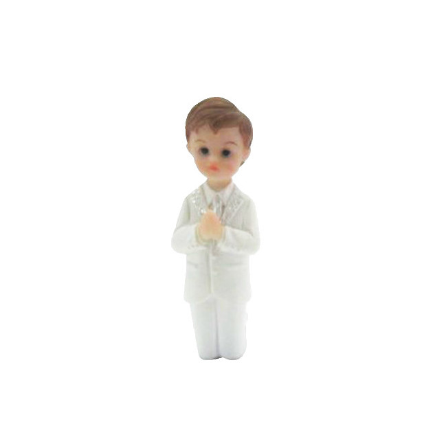 Sujet Communion GarÃ§on en priere 8 cm