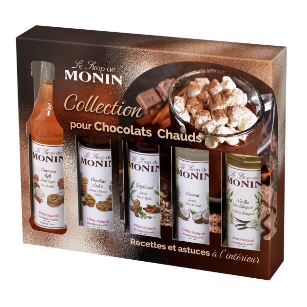 Coffret Dégustation Sirops pour Chocolat Chaud 5 x 5 cl Monin