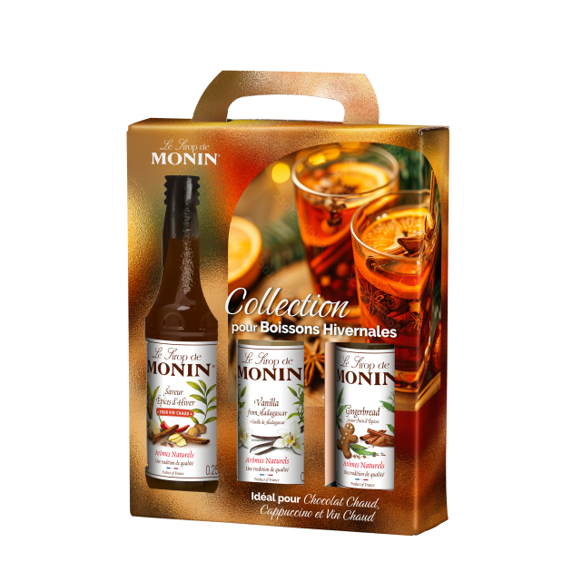 Coffret Dégustation Sirops pour Boissons Hivernales 3 x 25 cl Monin