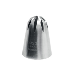 Douille Pâtissière Fleur en Inox Ø 23 mm 8 Dents Gobel Douille Pâtissière Fleur en Inox Ø 23 mm 8 Dents Gobel
