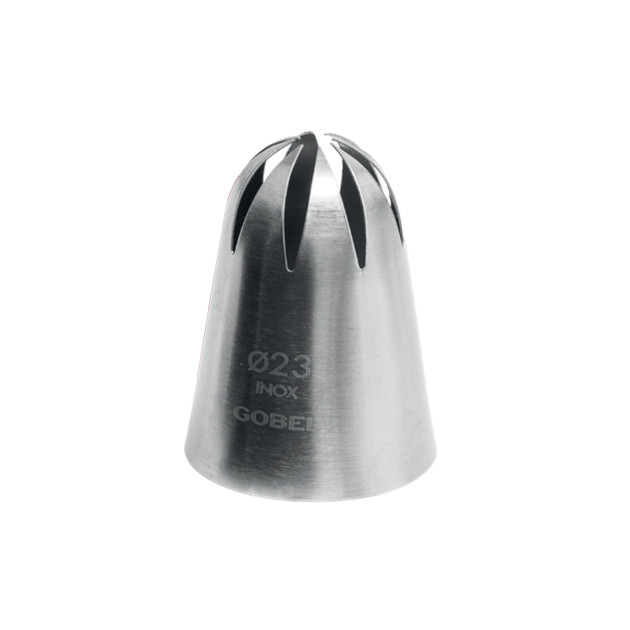 Douille Pâtissière Fleur en Inox Ø 23 mm 8 Dents Gobel