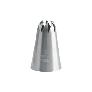 Douille Pâtissière Fleur en Inox Ø 18 mm 8 Dents Gobel Douille Pâtissière Fleur en Inox Ø 18 mm 8 Dents Gobel