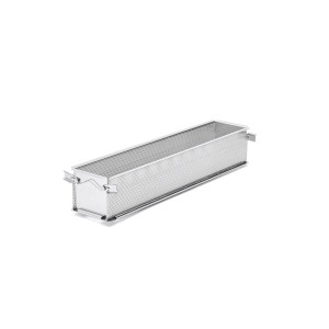 Moule Pâté en Croûte Inox Perforé Pliable 48 x 9 cm x H 8,5 cm De Buyer