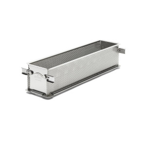 Moule Pâté en Croûte Inox Perforé Pliable 24 x 5 cm x H 6 cm De Buyer
