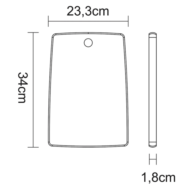 Dimensions Planche à Découper Bois Teck