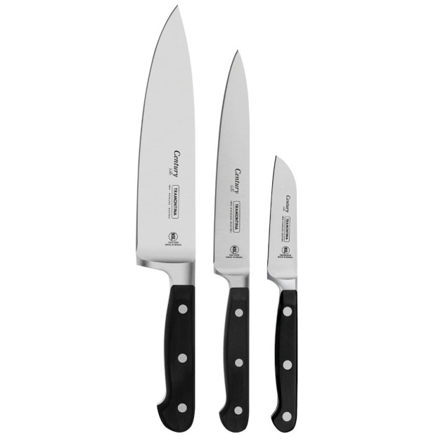 Kit de Couteaux Century Office, Universel, Chef Noir Inox Forgé Tramontina