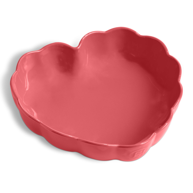 Moule à Gâteau Cœur en Céramique Rose Candy 26,5 x 24,5 cm Madeleine Emile Henry