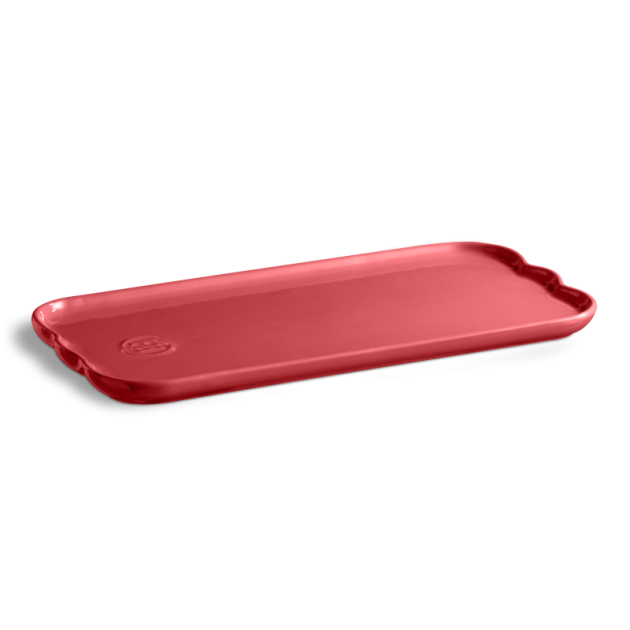 Plat à Cake Rectangulaire en Céramique Rose Candy 31,5 x 15 cm Madeleine Emile Henry