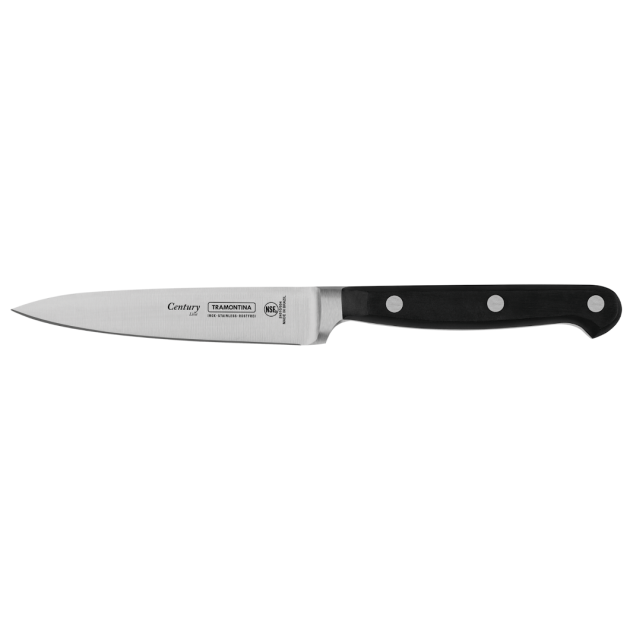 Couteau d'Office 10 cm Noir Inox Forgé Century Tramontina