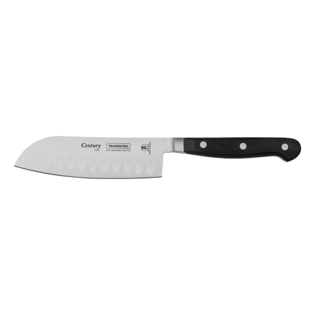 Couteau Santoku 13 cm Noir Inox Forgé Century Tramontina