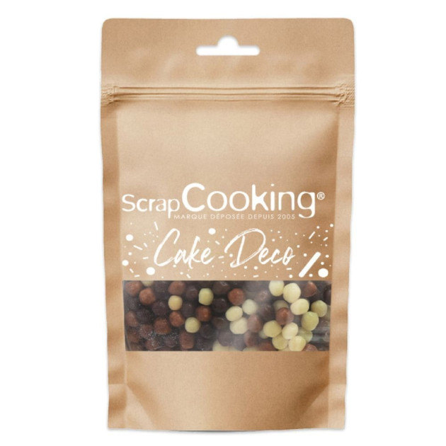Décors en Perles au 3 Chocolats 40 g ScrapCooking