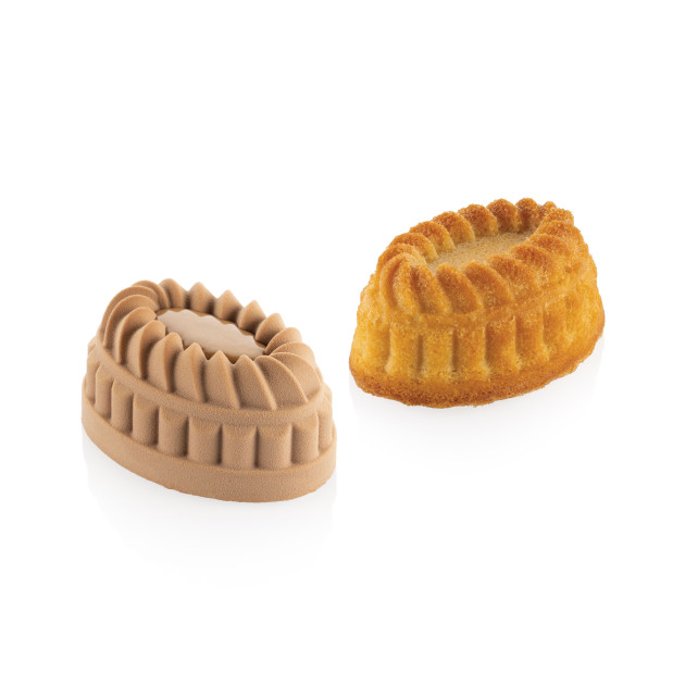 Moule Silicone 6 Pleincœur Ovale 12,4 x 8,4 x H 4,3 cm Silikomart