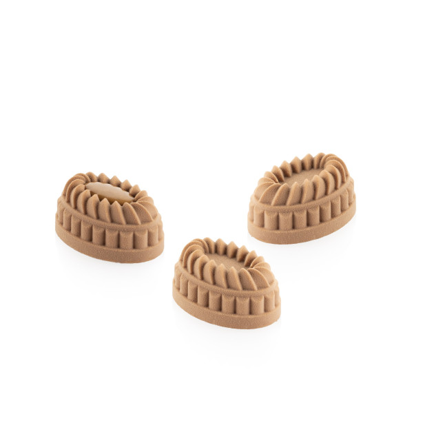 Moule Silicone 15 Pleincœur Ovale 5,3 x 3,6 x H 2,5 cm Silikomart