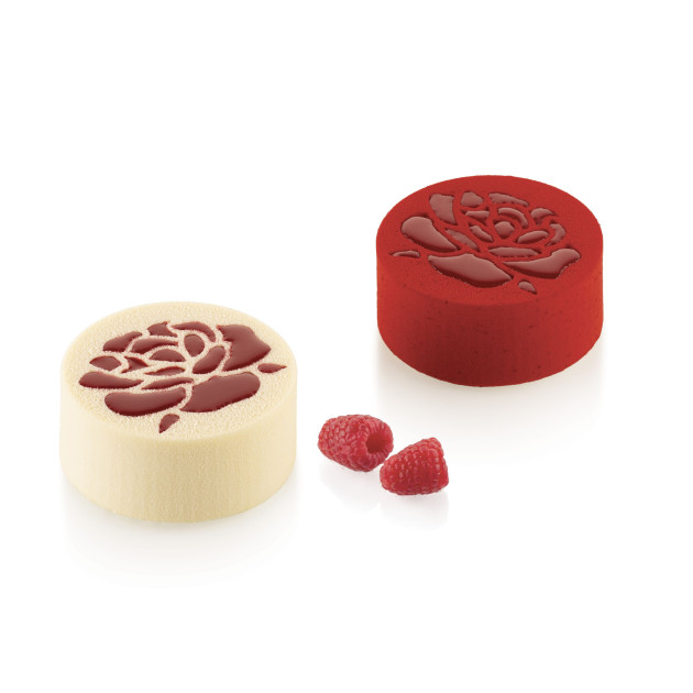 Moule Silicone 6 Roses Valentines Ø 7 x H 3 cm Silikomart