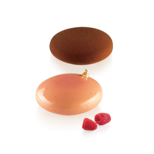 Moule Silicone 4 Galets Ø 8 x H 3,5 cm Silikomart Moule Silicone 4 Galets Ø 8 x H 3,5 cm Silikomart