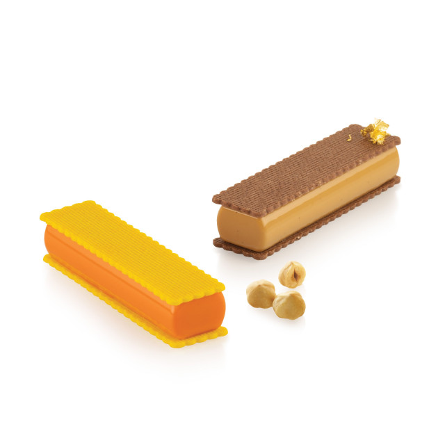 Moule Silicone 8 Rectangles Sweet 12,8 x 3,3 x H 2,1 cm Silikomart