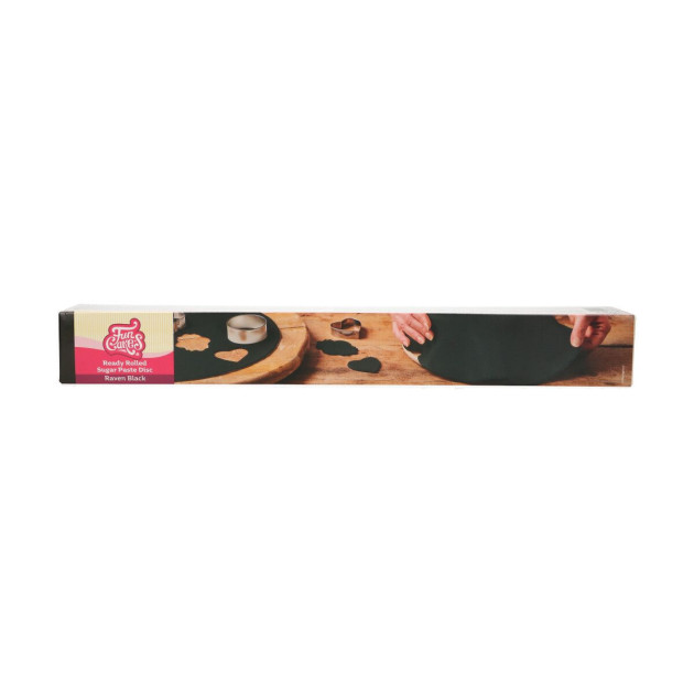 DLUO Courte Pâte à Sucre Prête à Dérouler Noir 430g Funcakes