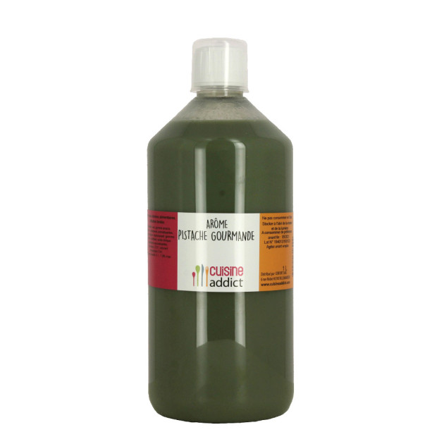 DLUO Courte Arôme Alimentaire Pistache Gourmande 1L Cuisineaddict