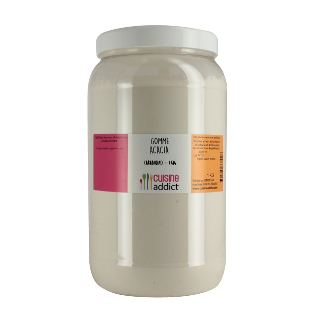 DLUO Courte Gomme d'Acacia E414 1 kg Cuisineaddict
