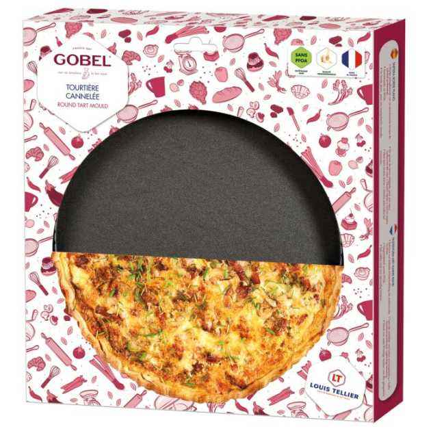 Tourtière 30 cm et Recette Quiche Gobel