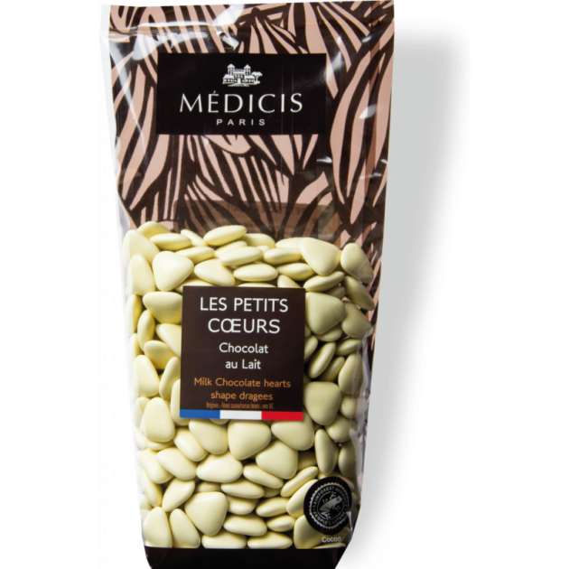 Dragees Chocolat au Lait Petit Coeur Dune 250g Medicis