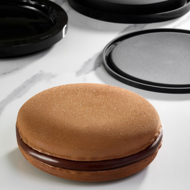 Kit Moule Silicone Tarte Macaron Ø 18 x H 6 cm Pavocake