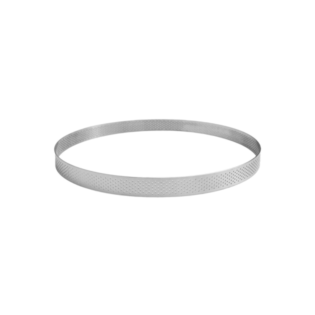 Cercle à Tarte Perforé Inox 20 x H 2 cm Gobel