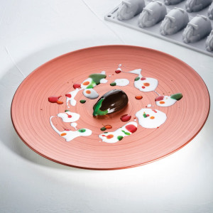 Moule Silicone Aubergine 6,7 x 3,5 x H 2,5 cm (x12) Gourmand Pavoni