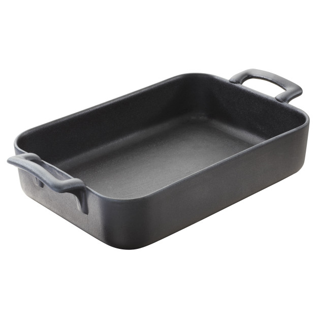 DEFAUT Plat Rectangulaire Noir 30x22 cm Belle Cuisine Revol
