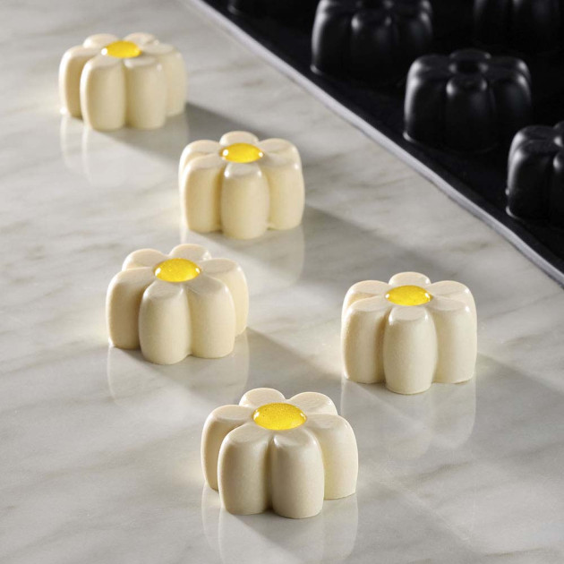 Moule Silicone Marguerite Ø 4 x H 2 cm (x30) Pavoflex