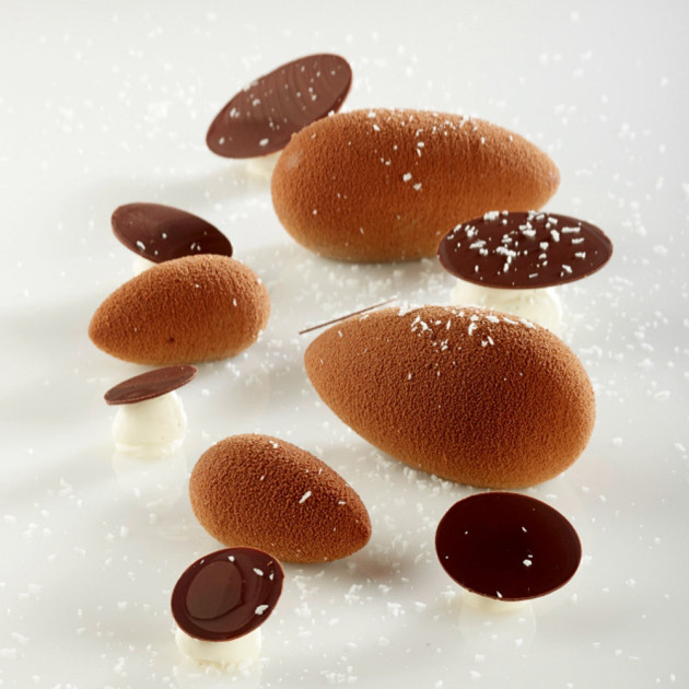 Moule Silicone Quenelle Ronde 4,2 x 2,2 x H 1,7 cm (x100) Pavoflex