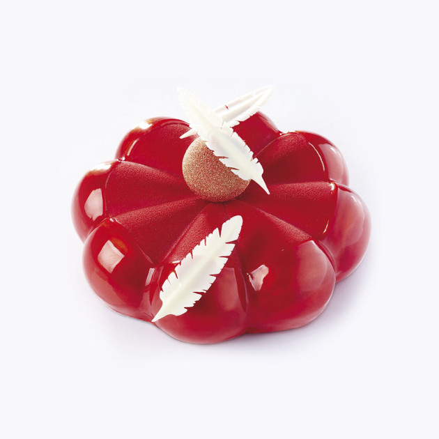 Moule Silicone Fleur Bombée Ø 18 x H 5 cm Pavocake