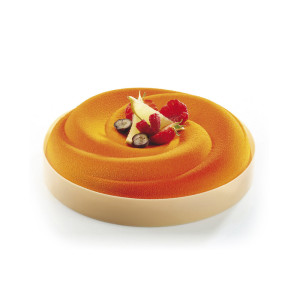 Moule Silicone Rond Tourbillon Ø 18 x H 4,5 cm Pavocake