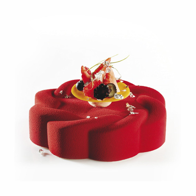 Moule Silicone Fleur Ø 18 x H 4,5 cm Pavocake